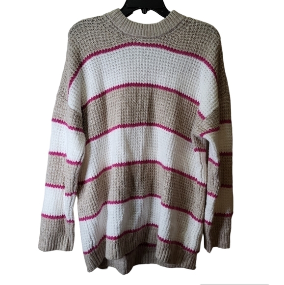 AMERICAN EAGLE XS WOMEN'S OVERSIZED SWEATER STRIPES - Picture 1 of 9